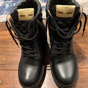 Gucci Apollo calf skin GG supreme boot size 40